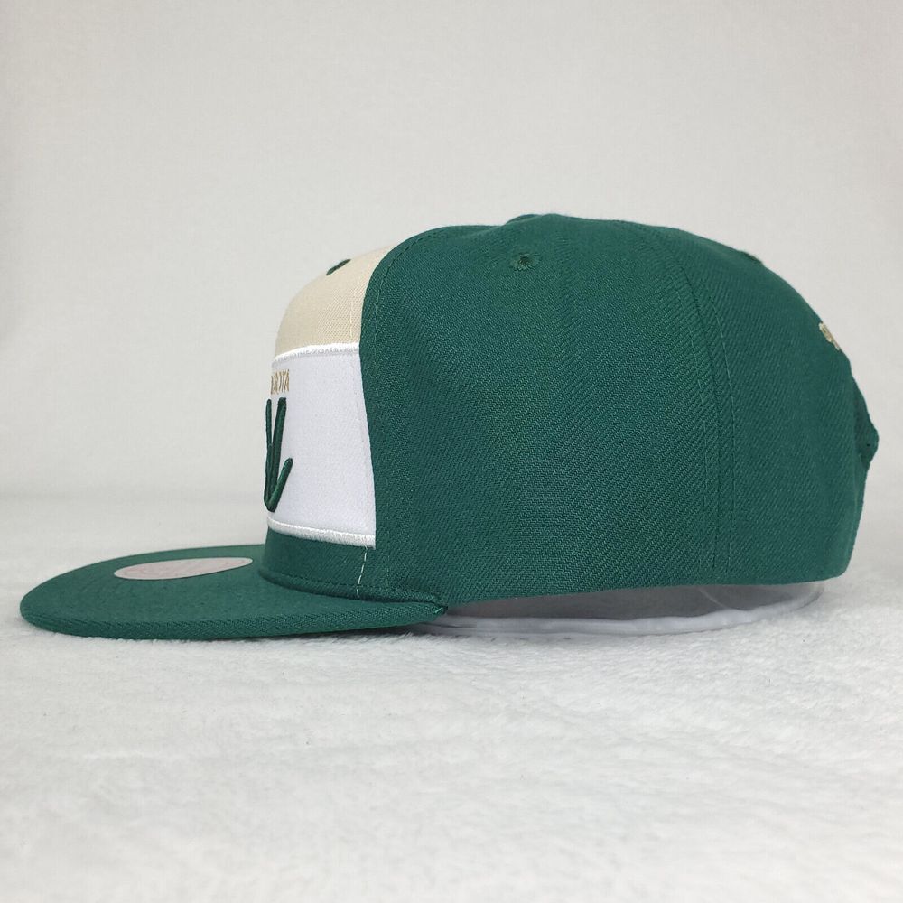 Minnesota Wild Mitchell & Ness NHL Snapback Hat Cap 3D Logo Green White NWT - Picture 6 of 8